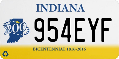 IN license plate 954EYF