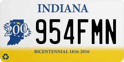 IN license plate 954FMN