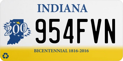 IN license plate 954FVN