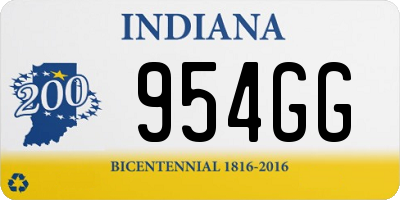 IN license plate 954GG