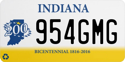 IN license plate 954GMG