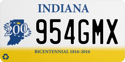 IN license plate 954GMX