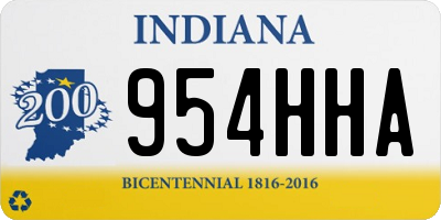 IN license plate 954HHA