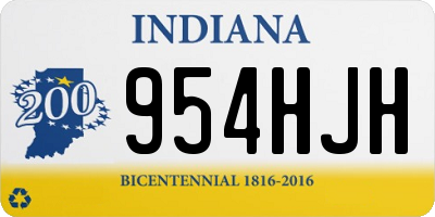 IN license plate 954HJH