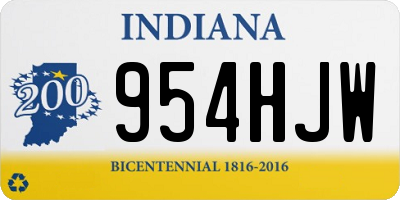 IN license plate 954HJW