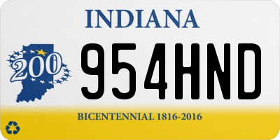 IN license plate 954HND