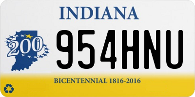 IN license plate 954HNU
