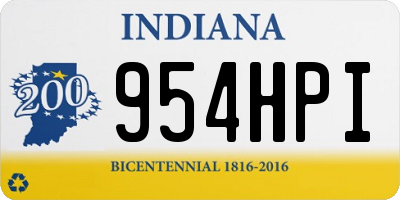 IN license plate 954HPI