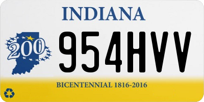 IN license plate 954HVV