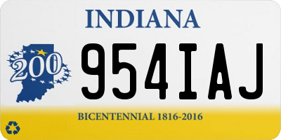 IN license plate 954IAJ