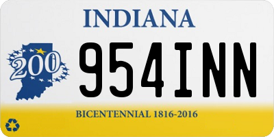 IN license plate 954INN