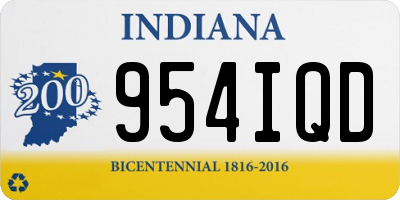 IN license plate 954IQD