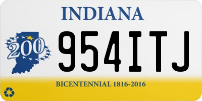 IN license plate 954ITJ