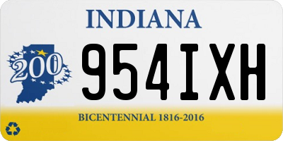 IN license plate 954IXH