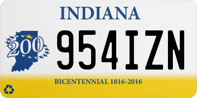 IN license plate 954IZN