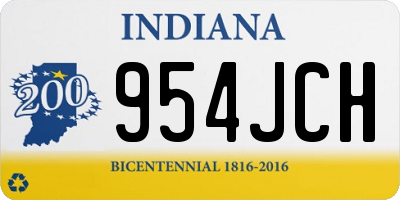 IN license plate 954JCH
