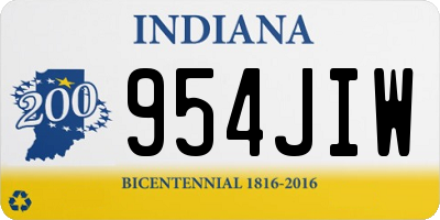 IN license plate 954JIW