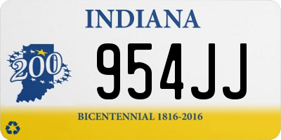 IN license plate 954JJ