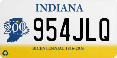 IN license plate 954JLQ