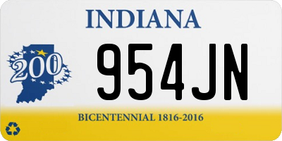 IN license plate 954JN