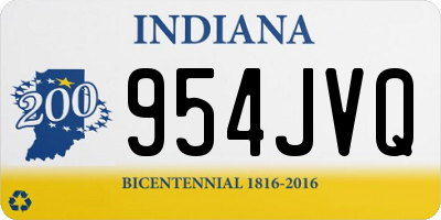 IN license plate 954JVQ