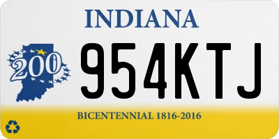 IN license plate 954KTJ