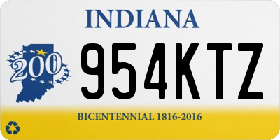 IN license plate 954KTZ