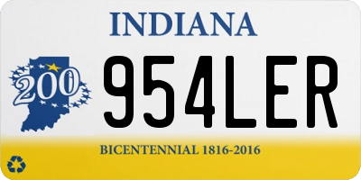 IN license plate 954LER