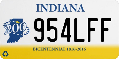 IN license plate 954LFF