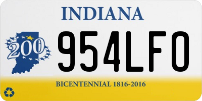 IN license plate 954LFO