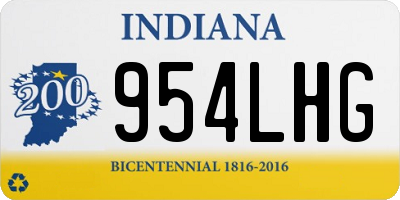 IN license plate 954LHG