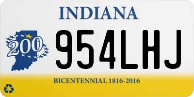 IN license plate 954LHJ