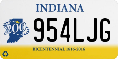 IN license plate 954LJG