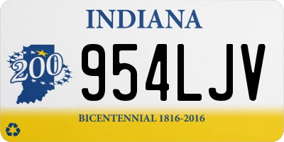 IN license plate 954LJV