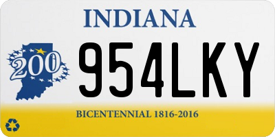 IN license plate 954LKY