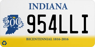 IN license plate 954LLI