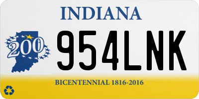IN license plate 954LNK