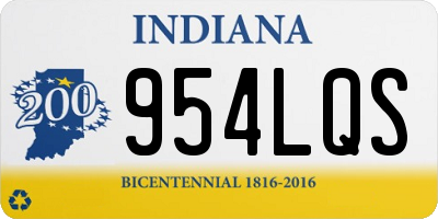 IN license plate 954LQS