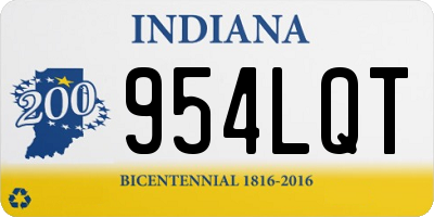 IN license plate 954LQT