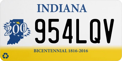 IN license plate 954LQV