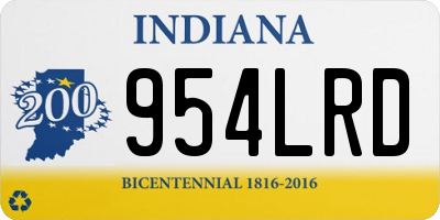 IN license plate 954LRD