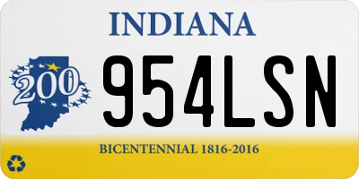 IN license plate 954LSN
