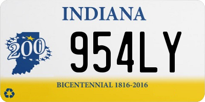 IN license plate 954LY