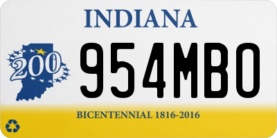 IN license plate 954MBO