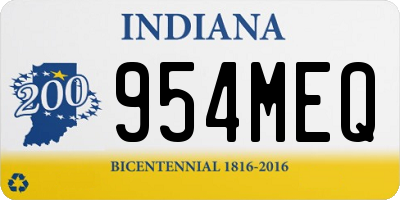 IN license plate 954MEQ