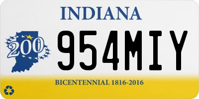 IN license plate 954MIY