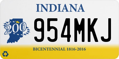 IN license plate 954MKJ