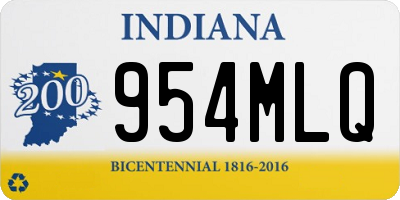 IN license plate 954MLQ