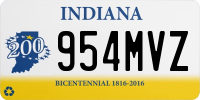 IN license plate 954MVZ