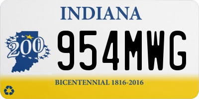 IN license plate 954MWG